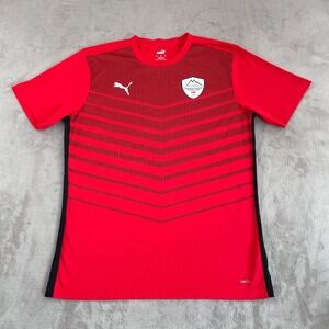 Puma Jungfrau Punggol Football Club‎ Soccer Jersey Men XL Red Striped